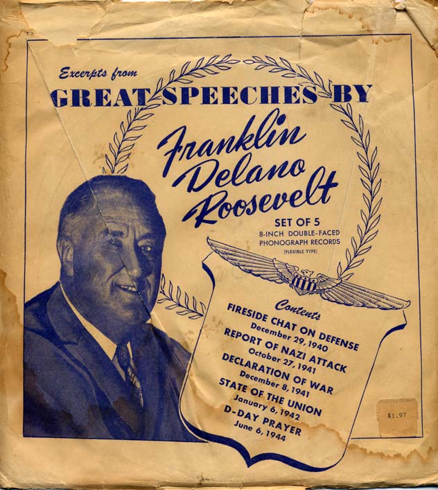 Great Speeches by FDR - Record Envelope