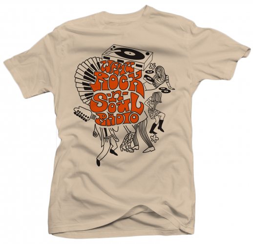 Pledge $75 or more and grab this killer new t-shirt designed by DJ Vikki V (Fringe Factory - Wednesdays 8-9PM)