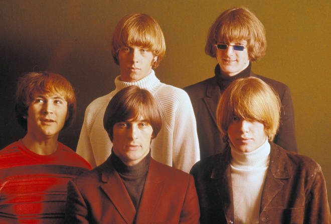 The (Five) Byrds, 1965: David Crosby, Gene Clark, Mike Clarke, (back row) Chris Hillman, Jim McGuinn