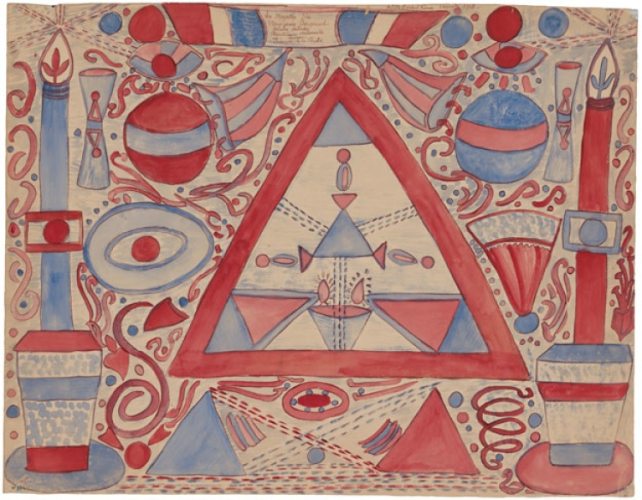 Triangle of Truth (1948) by Antinéa (Marie-Louise Bergeaud)