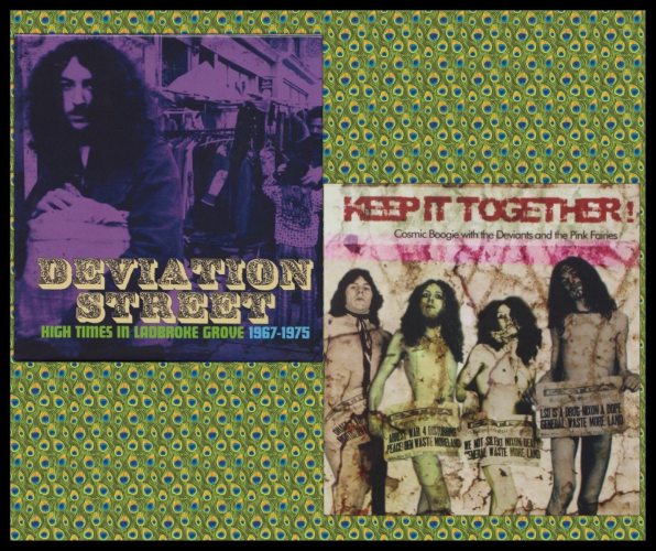 Here's 2 great references to check out if you like what you hear tonight: Deviation Street: High Times In Ladbroke Grove - 1967-1975 (3CD box by Grapefruit Records) and Keep It Together! Cosmic Boogie With The Deviants And The Pink Fairies by Rich Deakin