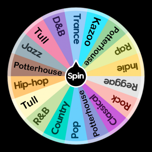 The Music Genre Wheel designed by PGB.