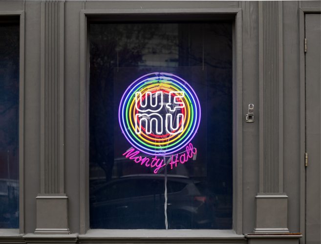 WFMU / Monty Hall Neon Sign by James Akers: jamesakers.net/look