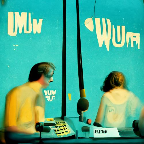 Midjourney 'Text to Image' Creation, based on "WFMU," by Bryce