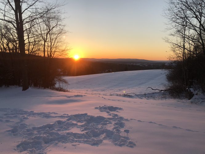 Snow Sunset (taken by Greg, Dec 18, 2020)