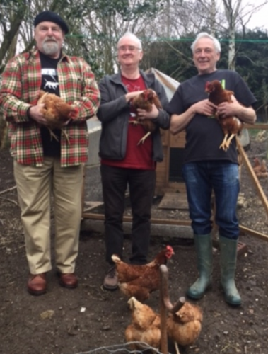 Nobody Here But Us Chickens...and Sem from Nova Scotia, Stanley from Scotland & Brian in South Shropshire near the Welsh border
