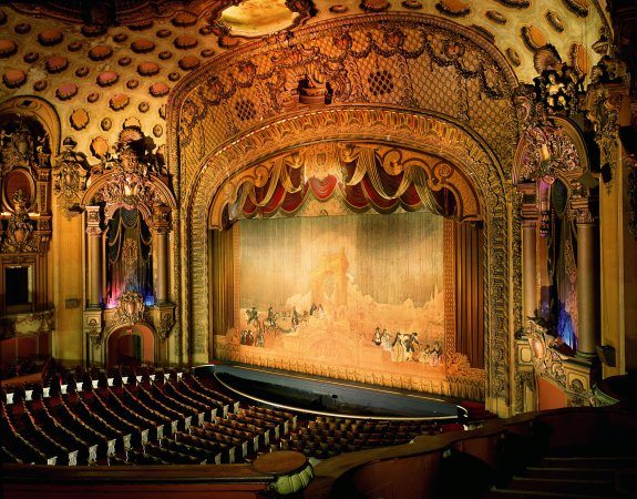 The Los Angeles Theatre opened in 1931 with Charlie Chaplin's City Lights.