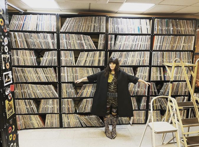 Kilynn in the record library
