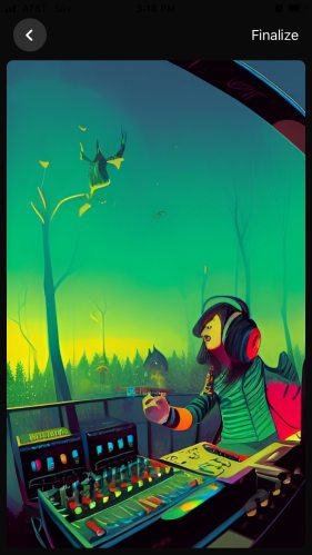 I didn't have time to figure out artwork so enjoy this just awesome AI generated image of a "Girl DJing"👌