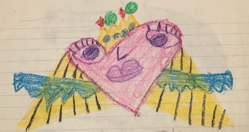 Heart queen by Millie. Email your original art to <b>doubledip@gmail.com</b> to have it featured!