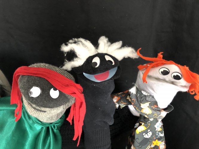 Puppets by listener Vincent, age 7! Send your art for the playlist to doubledip@wfmu.org
