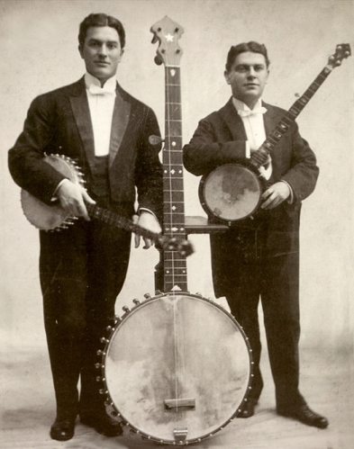 Vess L. Ossman (left) and Vess, Jr.