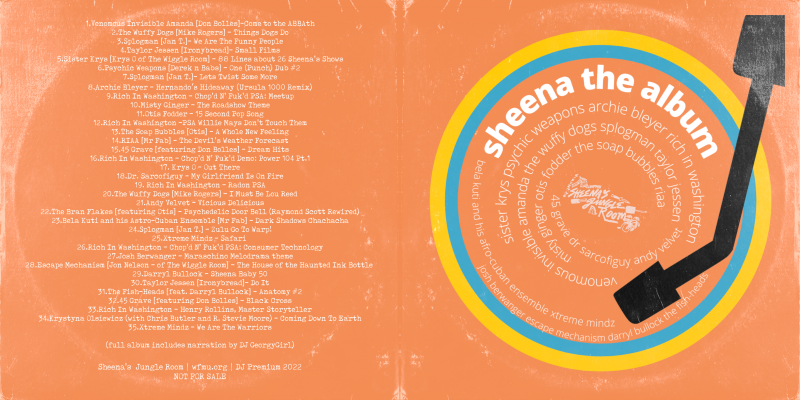 Cover of Sheena the Album! the premium available for pledges of $75 or more